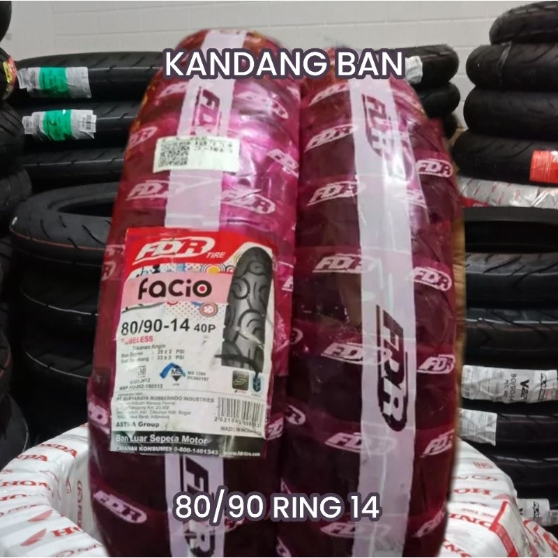 BAN TUBLES MATIC FDR FACIO 80/90 RING 14 ,BAN BARU, 100% ORIGINAL, FREE PENTIL, FOR ALL MATIC