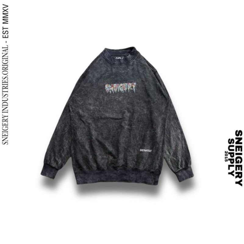 CREWNECK Wash pria wanita dewasa