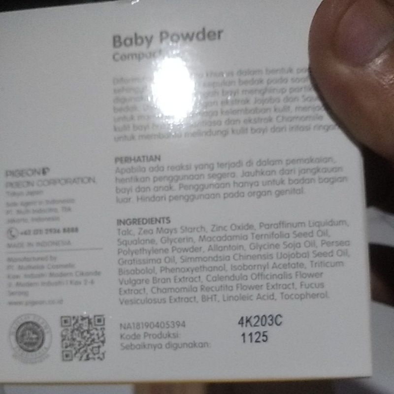 Pigeon Baby Compact Powder Hypoallergenic 45gr