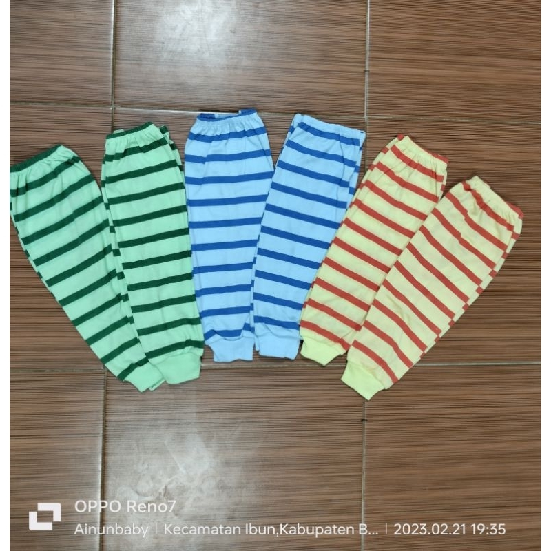 PROMO!!!ukuran S, M,L,XL 12pcs Celana Bayi Panjang Rainbow Dan Motif Garis