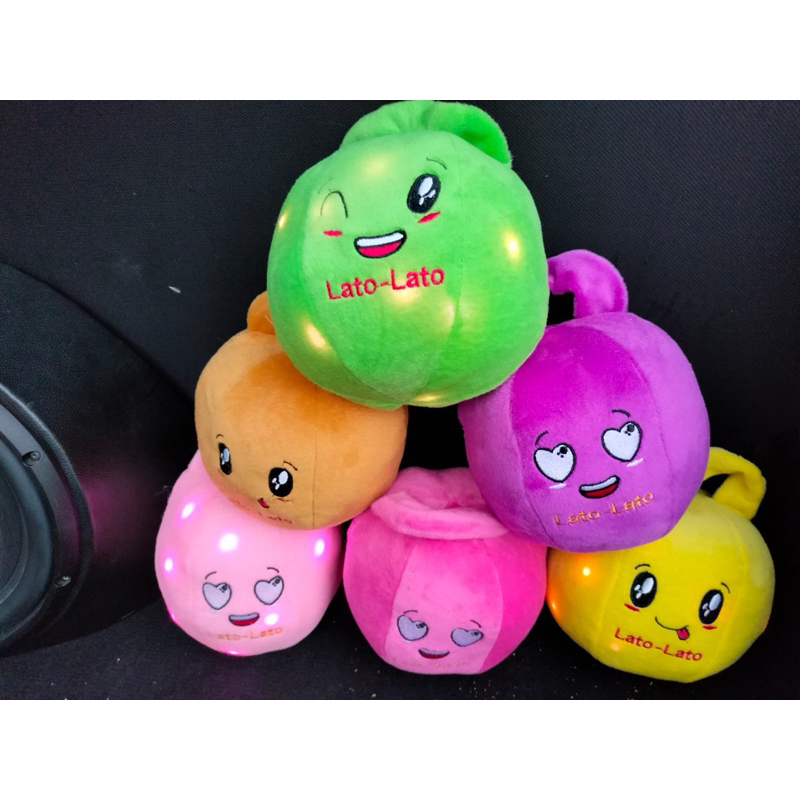 Boneka Mainan Lato Lato Lampu LED Tek Tek Tok Tok Boneka Granat Bom Label SNI