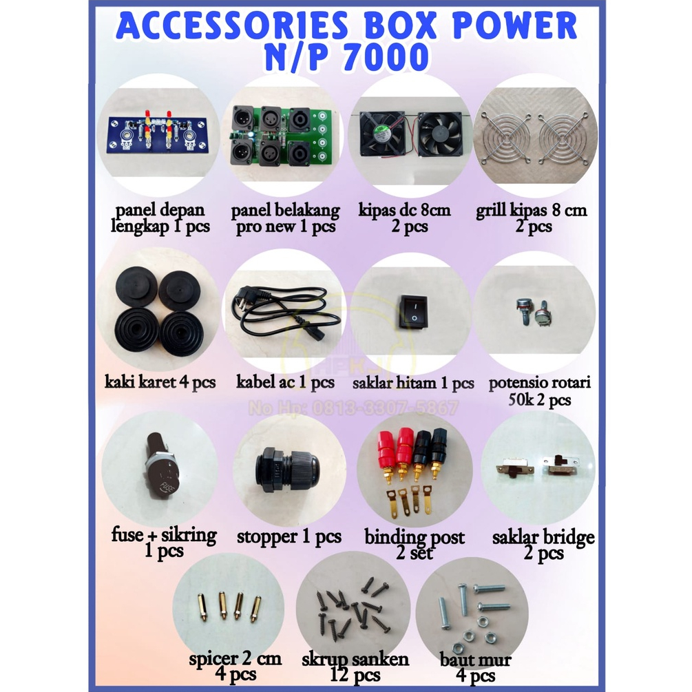 ACC AKSESORIS BOX POWER N / P 7000 Accessories model box N / P 7000