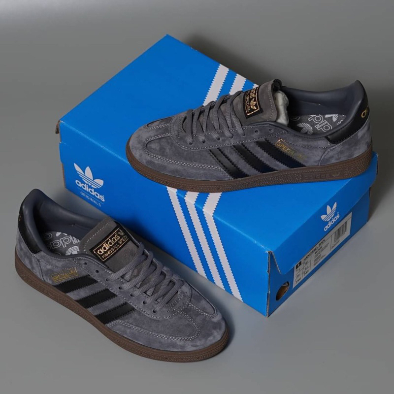 SEPATU ADIDAS SPEZIAL HANDBALL GREY BLACK GUM