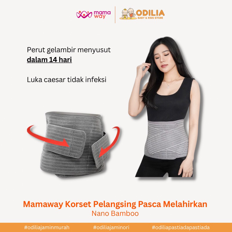 Mamaway Korset Pelangsing Pasca Melahirkan Nano Bamboo