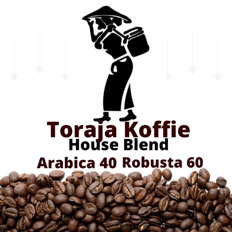 

Coffee Toraja House Blend kopi Arabica Mix Robusta Toraja 250gr