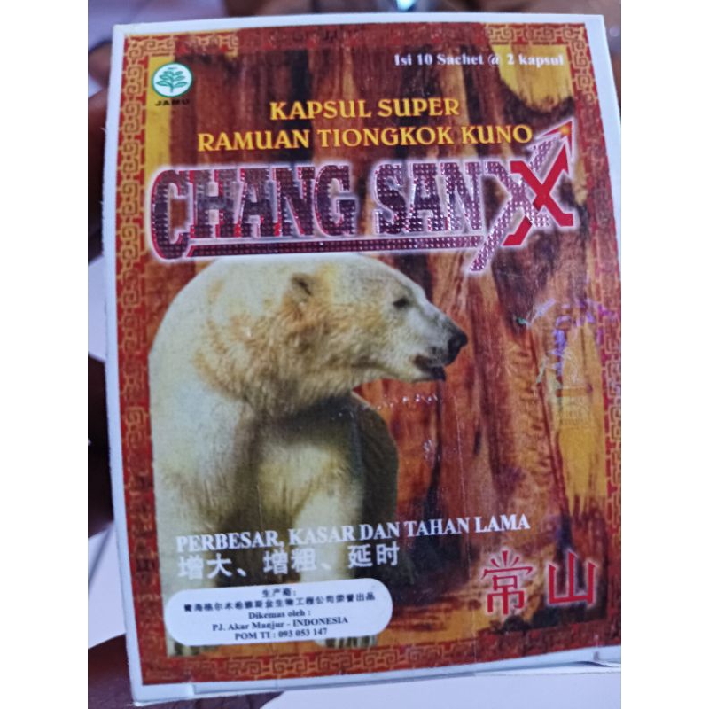 chang san x kapsul 100% original