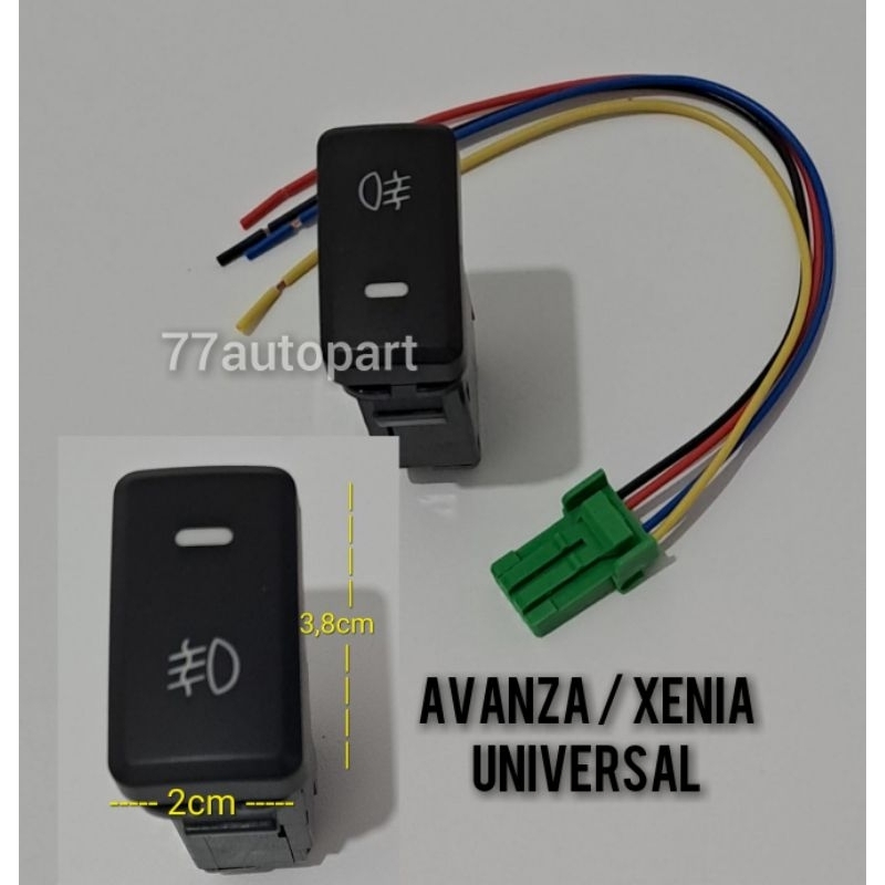 saklar on off lampu kabut avanza xenia universal