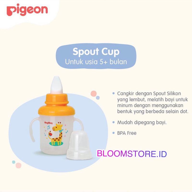 [STEP 2] PIGEON Magmag Mag-Mag Mag Mag Spout Cup Bottle Step 2 Botol Minum Anak Bayi Tahap Dua