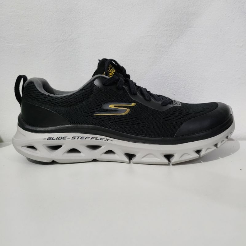Skechers Go Run Glide Step Flex Black Size 41 / Best Time Black 40 /  sneakers running sepatu hitam