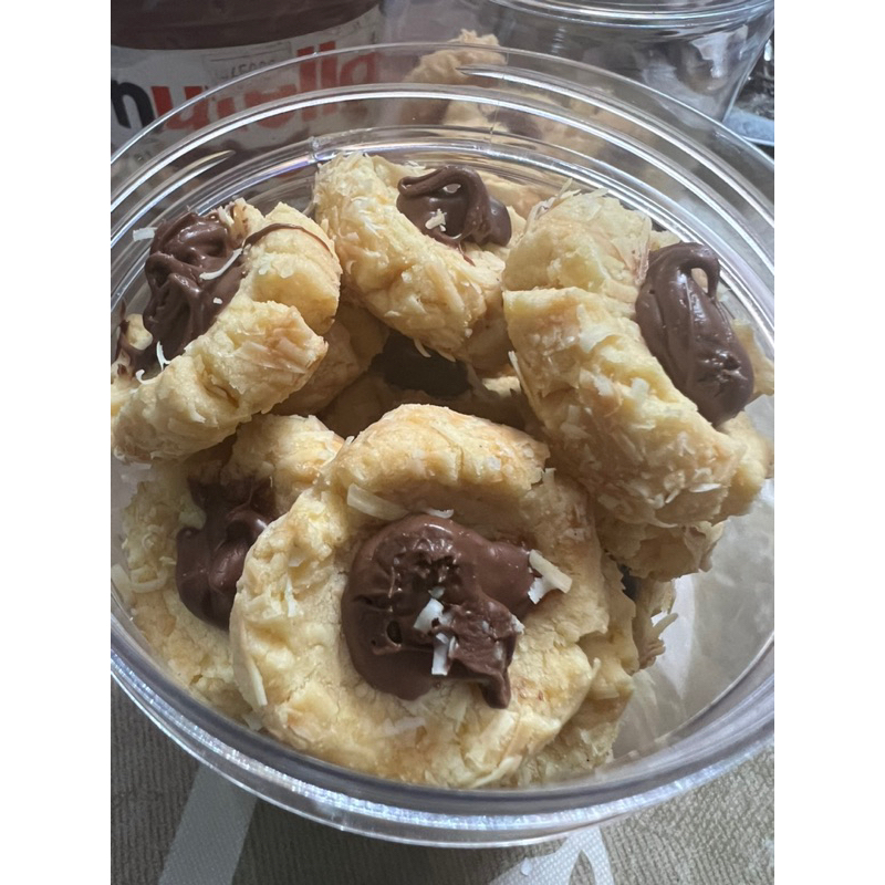 

nutella cheese butter cookies