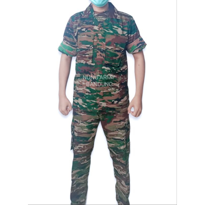 SERAGAM PDL BALOTELI WR TNI AD TERBARU LORENG  KASAD/NKRI WATERPROOF