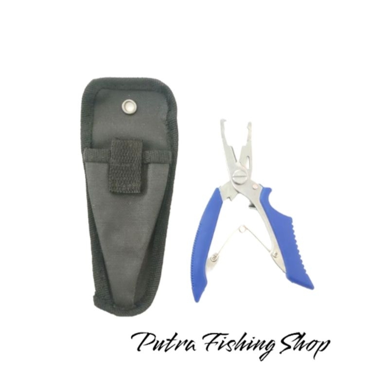 Tang Split Ring Pancing + Sarung - Tang Kail Stainless Fishing Hook - Tang Potong Kail Pancing Memud