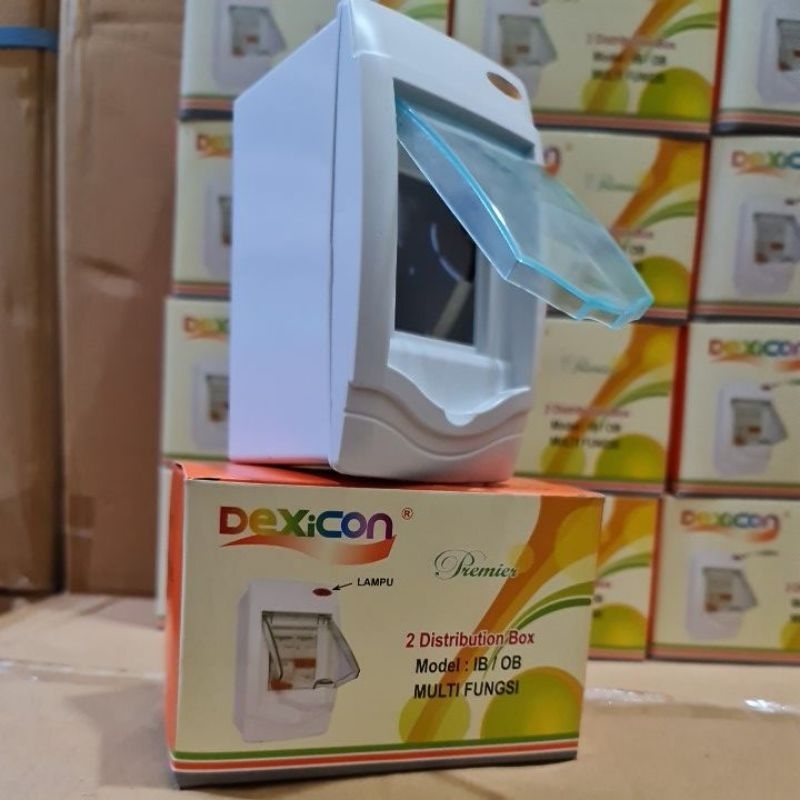 BOX MCB 2 Group Dexicon IB OB / MCB Box isi 2 Lampu Indikator Murah