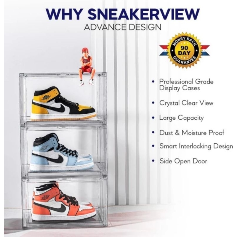 Shoes Box Full Acrylic - Kotak Sepatu Akrilik Box Sneakers