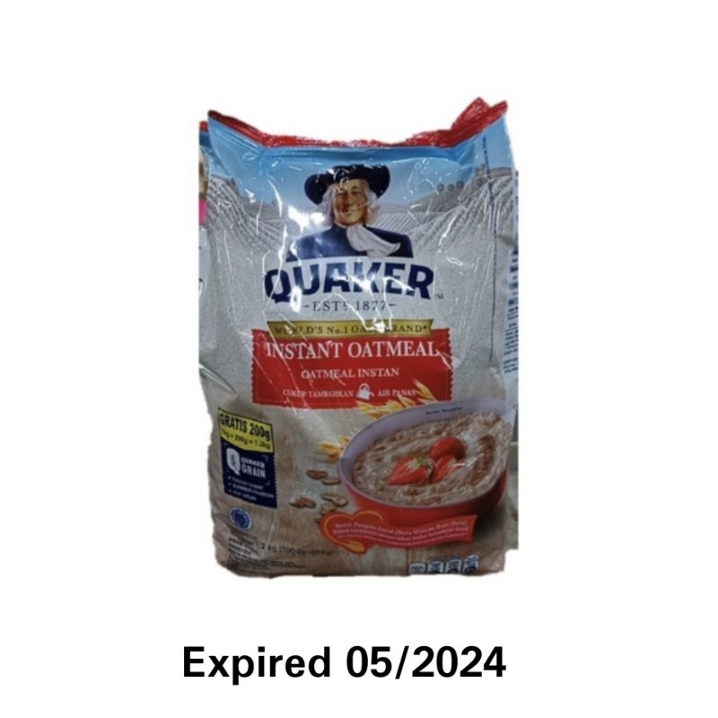 Quaker Instant Oatmeal 1200gr /800gr