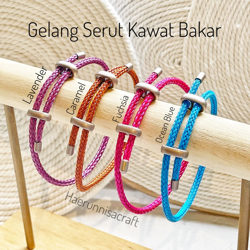 Gelang Kawat Bakar Waterproof Anti Air Tali Serut Hongkong