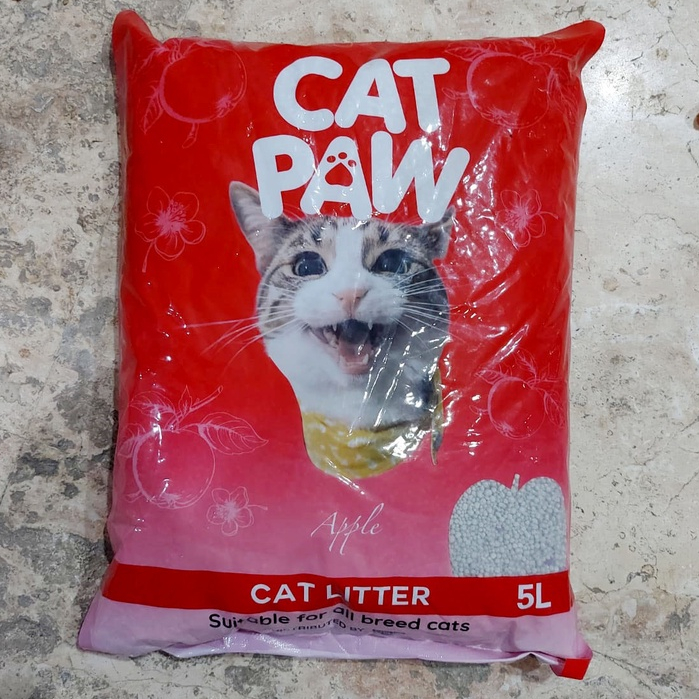 PASIR GUMPAL WANGI CAT PAW ANEKA AROMA GOOD QUALITY 5 LT