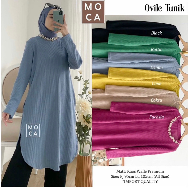 tunik kaos knit uniqlo merk clarke tunik ovalia