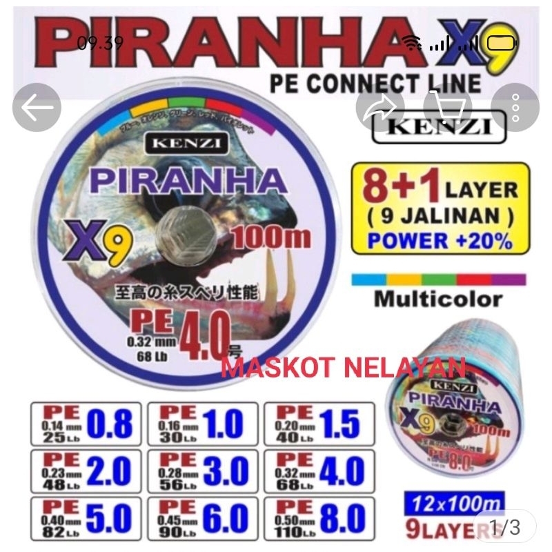 PE PIRANHA X9