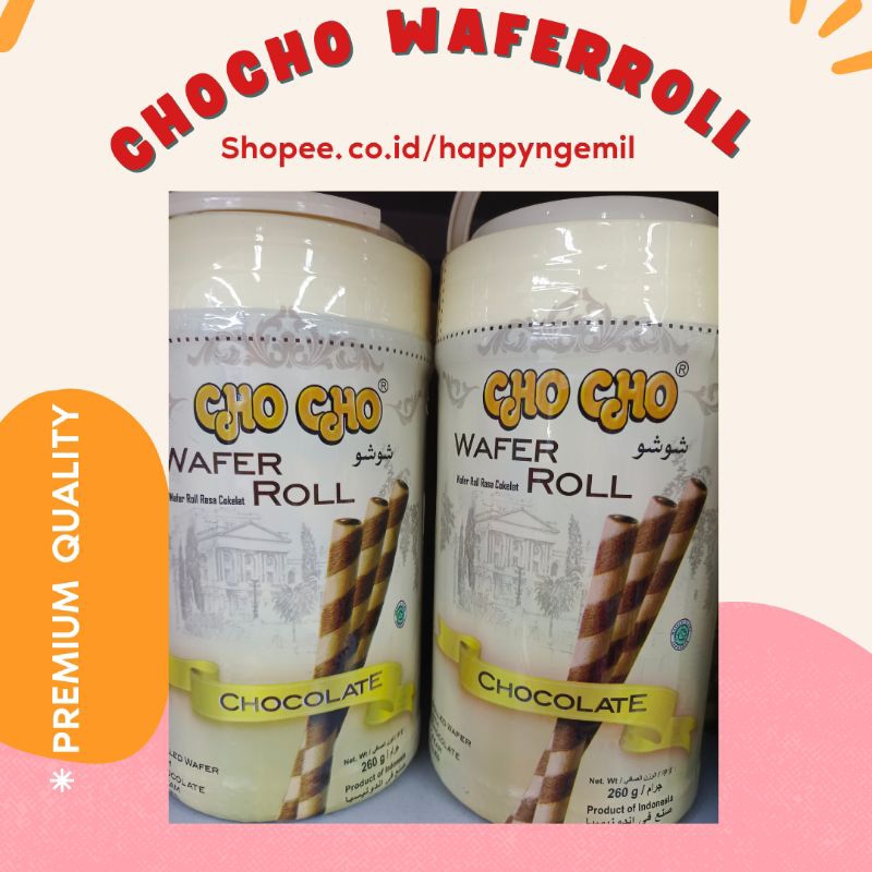 

Cho Cho Wafer Roll Rasa Cokelat 260gr