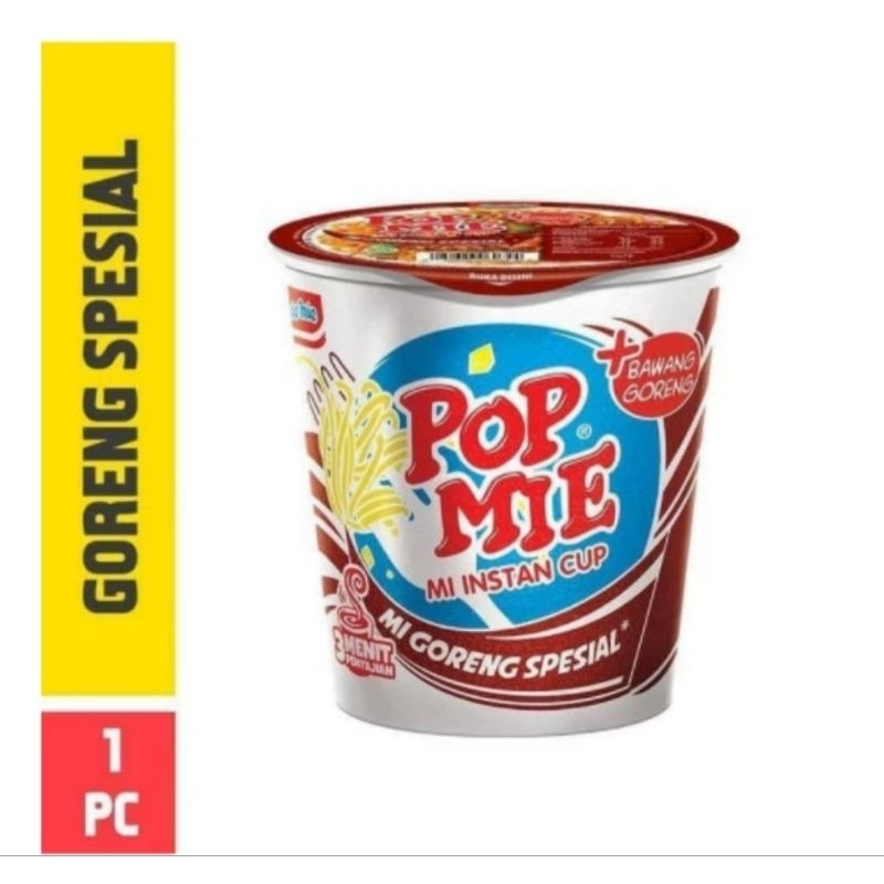 

Pop Mie instant goreng spesial JUMBO 80 gram, 1 cup / pcs murah