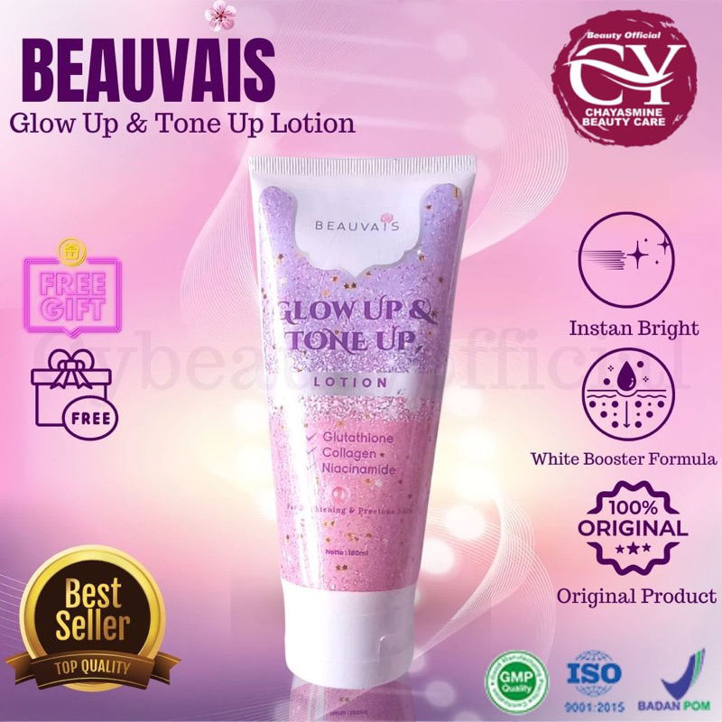 BEAUVAIS LOTION GLOW UP | LOTION PEMUTIH KULIT INSTAN | PEMUTIH KULIT PERMANEN