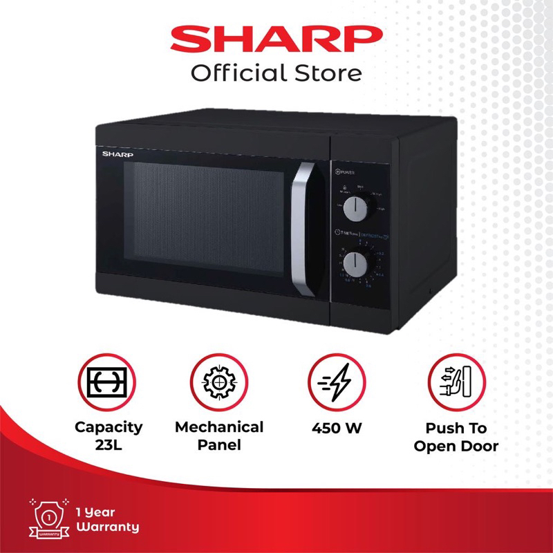 Microwave Oven Sharp 23 Liter R-223MA-BK