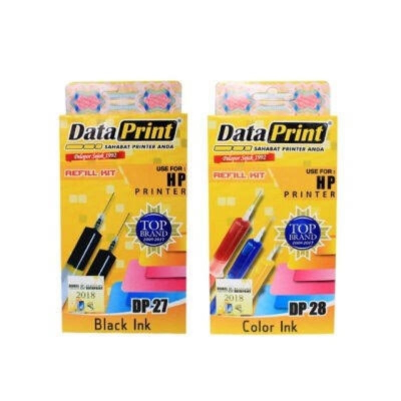 Data Print Tinta Refill Printer HP DP 27 DP 28