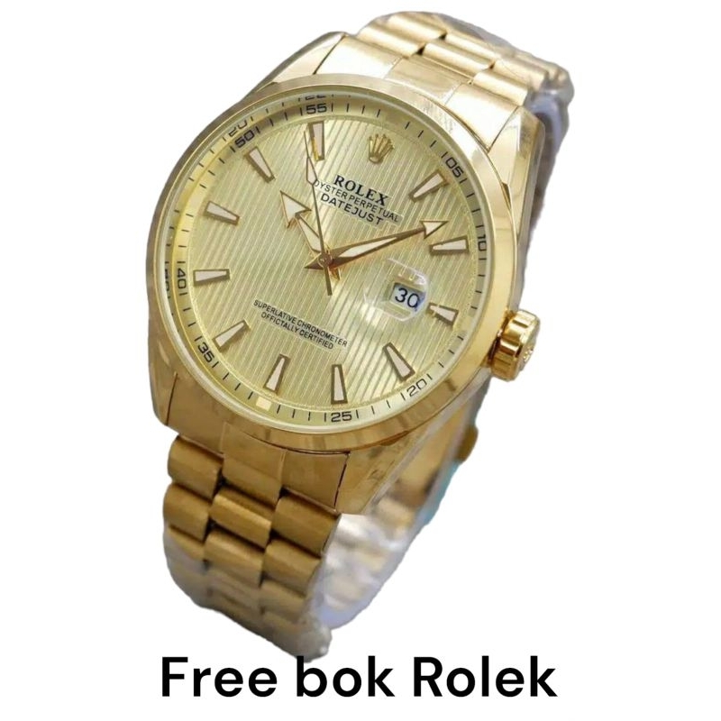 Jam Tangan Pria Rantai Rolekk6689 | Jam Tangan Cowok Anti Air Terbaru Full set