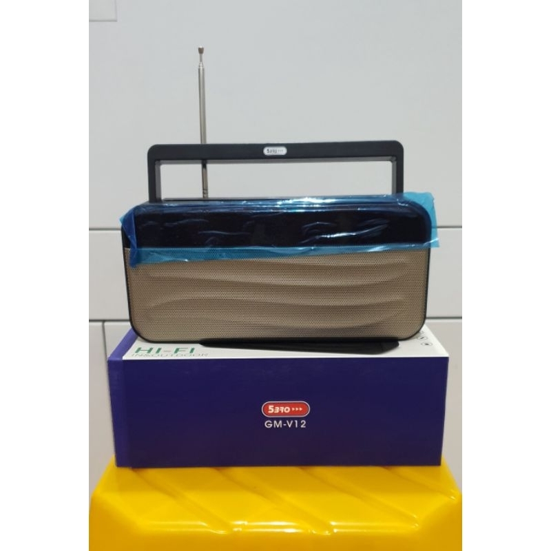 Speaker BOX Bluetooth Radio Display model GM-V12 5BRO ( SUARA JAMIN BAGUS )