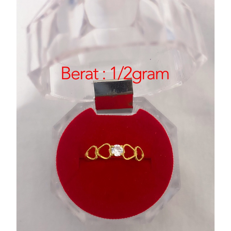 cincin emas muda 1/2gram