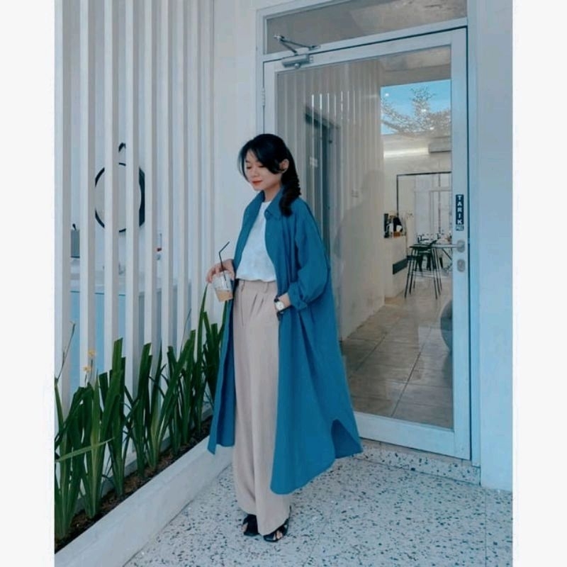 Tunik Crincle Airflow Premium// Tunik krincel oversize//Atasan wanita kekinian//Pakaian wanita model Blouse terbaru