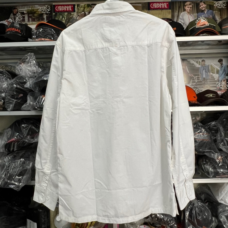 Kemeja Cardinal Warna Polos Lengan Panjang Casual Original