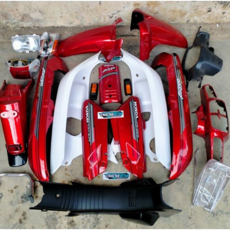 Full Bodi Body Set Honda Astrea grand bulus 91-92 warna merah