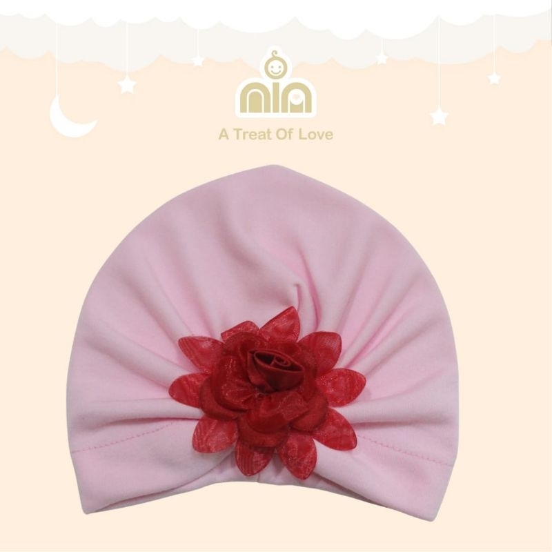 Topi Bayi Turban Cewek Lucu 0-3 Bulan Warna Warni / Aksesoris kepala bayi