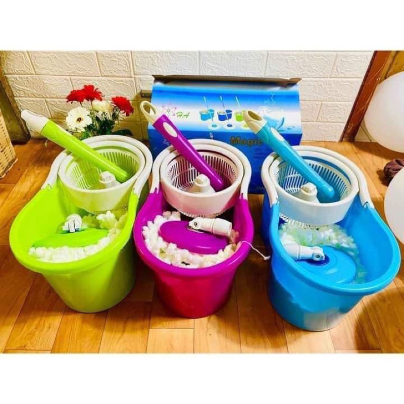 Magic Mop HA / Alat Pel Putar 360 derajat / Pel Lantai Praktis / Termurah