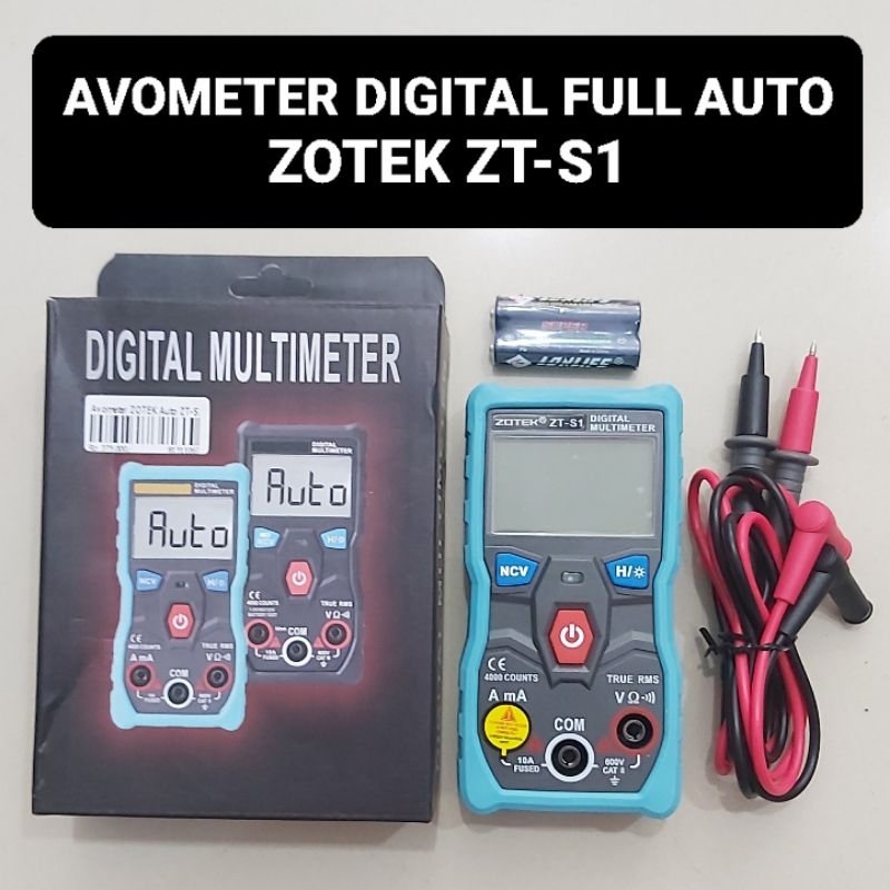 ZOTEK Avometer Digital Auto Full ZT-S1 Multimeter MultiTester Multi Avo