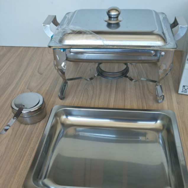 SPESIAL - KTCMART - PRASMANAN PERSEGI KECIL/ SQUARE CHAFING DISH/ BUFFET SET