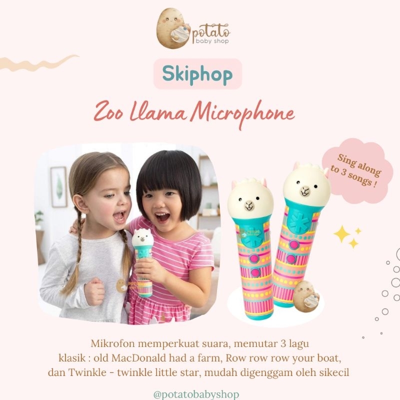 Skip Hop Zoo Llama Microphone - Mainan Mikrofon Anak Skiphop