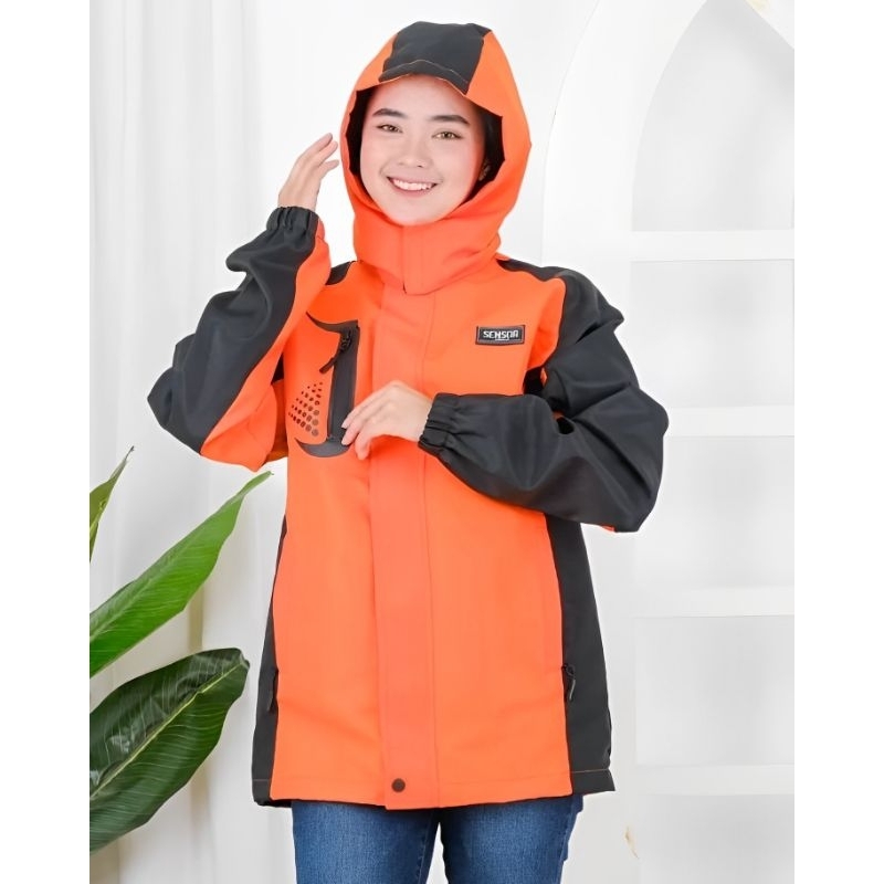 Jaket Waterproof/Anti Air Wanita/Cewek Panjang | OOTD Jaket Anti Air Wanita Kekinian Premium and Best Quality!