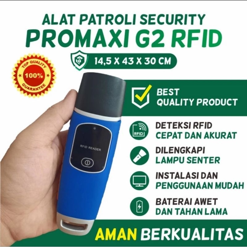 PROMAXI PATROL GUARD G-2 RFID - MOBILE TIME RECORDER / ABSENSI SECURITY CONTROL G2