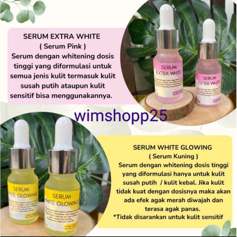 serum whithening glowing/serum pemutih wajah/serum alpha albutin