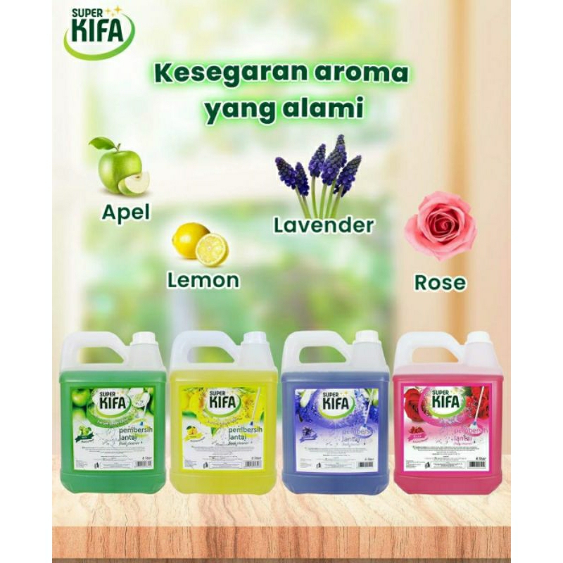 SUPER KIFA Jerigen Floor Cleaner 4L - Pembersih Lantai