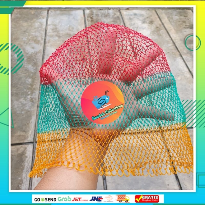 Jaring seser Lubang ½cm untuk cari ikan kecil