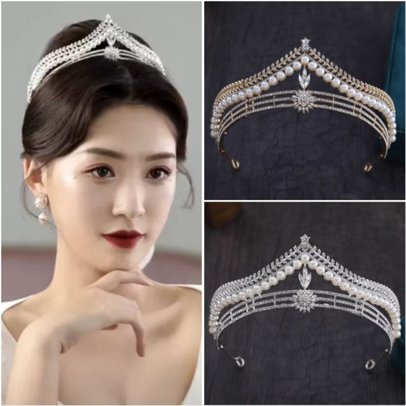 Mutiara Crown - Mahkota Pengantin Tiara Mewah - Bridal Crown