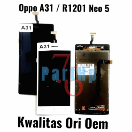 Lcd Touchscreen Fullset Kwalitas Ori oem Oppo A31 - R1201 Neo 5 - Hitam