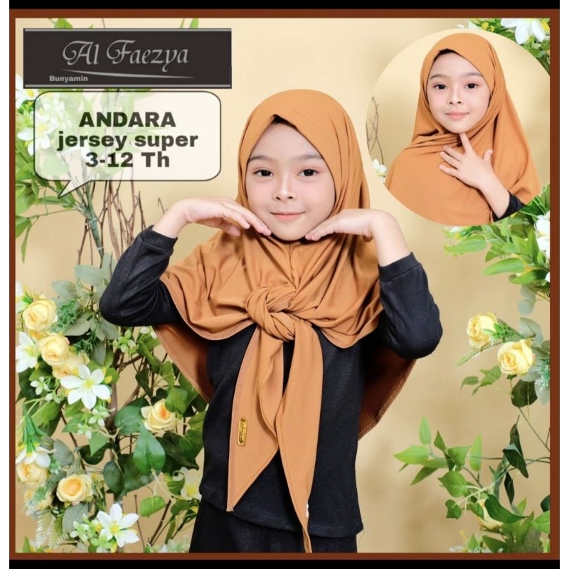 674 Jilbab Anak Al faezya Jersey Super S3 Belah/Hijab AF Alfaezya ori By Bunyamin Bisa couple