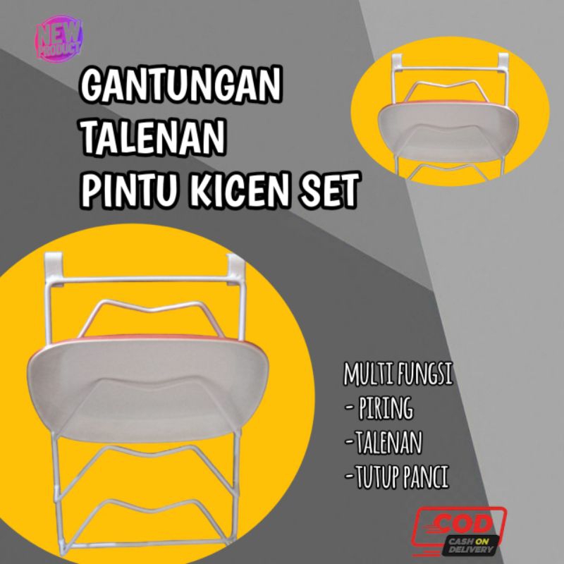 GANTUNGAN RAK TUTUP PANCI PIRING & TALENAN