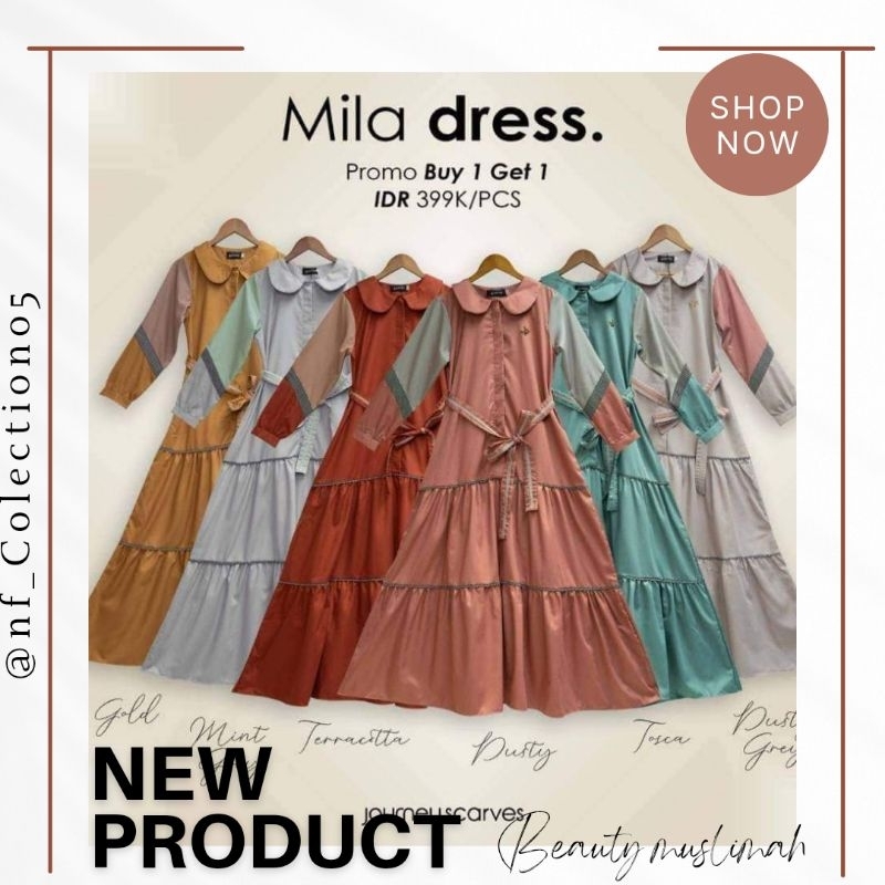 TERBARU  Mila dress by journey || dress wanita dewasa terbaru 2023 || promo super murah Buy 1 get 1