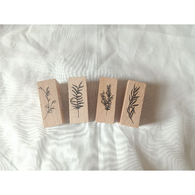 

NEW Stempel stamp kayu tanaman daun